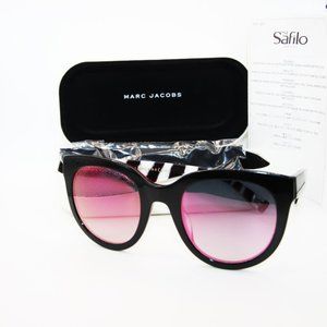NEW MARC JACOBS MARC 233/S 51/24/145 BLK FUCHSIA GLITTER SUNGLASSES